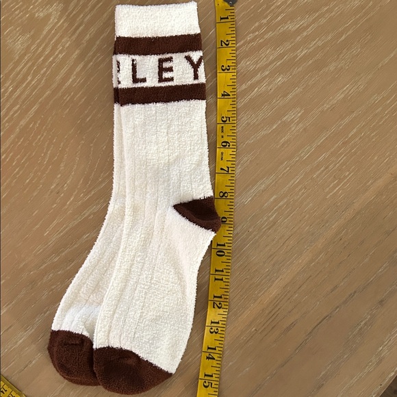 VARLEY Spencer socks Crew Retro Pair, Cream/Tan, NWOT - Picture 6 of 6